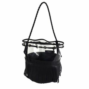 J&M DAVIDSON car ni bar shoulder bag fringe Large 