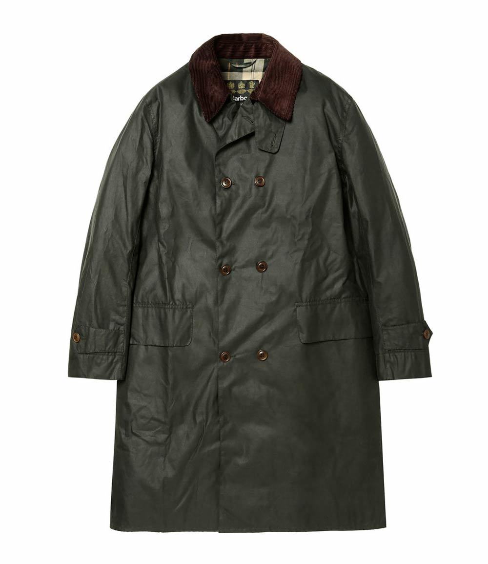 80s Barbour burghley c38　バブアー　3クラウン　バーレー　バーレイ　ステンカラーコート　オイルド メンズファッション  メンズファッション メンズファッション メンズファッション セットアップ