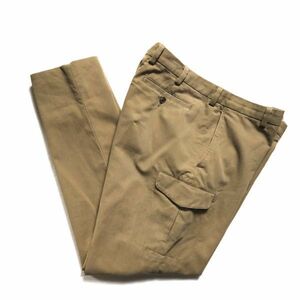  Brooks Brothers no- tuck cotton pike cargo pants (36) dark khaki series tapered BROOKSBROTHERS