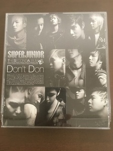 CD+DVD/SUPERJUNIOR　THE SECOND ALBUM ”Don'ｔ Don&#34;/【D2】/中古