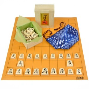  shogi set . Go shop mat shogi record set ( shogi piece birch material excellent pushed . piece * piece sack attaching )