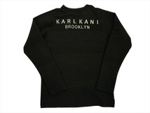 Karl Kani カールカナイ 193K1119 膨れ ジャカード Vネック 長袖Tシャツ ブラック Mサイズ 新品_画像5