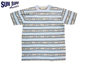 サンサーフ SUN SURF by Masked Marvel SS78028『UNDER THE SEA』ハワイアン ジャガード半袖Tシャツ ブルー M新品