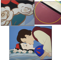 額装 シルクスクリーン ディズニー 白雪姫 アート エディション DISNEY Snow White ART EDITIONS printed in U.S.A_画像2