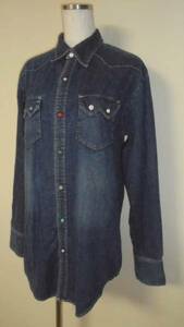 a..... muchacha MUCHACHA Denim shirt Western snap-button 