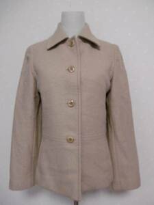 * ROPE Rope * Anne gola wool jacket 9AT beige (0301)