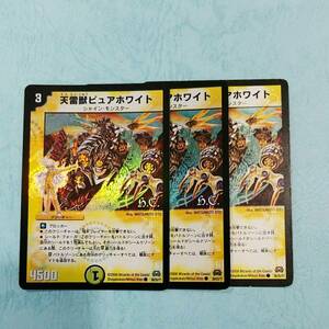 DM 天雷獣ピュアホワイト　3枚