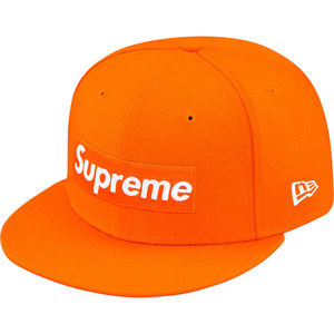 即決 supreme 17 ss playboy Box Logo New Era orange 7 1/4