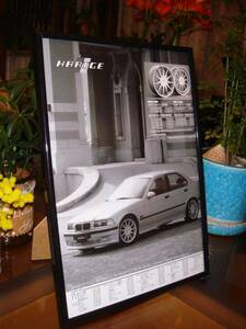 *BMW "Hartge" / that time thing / valuable advertisement / frame goods *A4 amount *No.0277* inspection : catalog poster manner * used custom parts * old car 