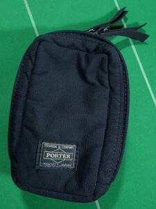 * Porter length opening k Ram shell type multi pouch compact camera case black beautiful goods!!!*