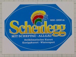 古い 外国のステッカー：Scheidegg シャイデック ヨーロッパ ビンテージ +Qb