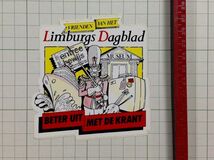 外国 古いステッカー：limburgs Dagblad ヨーロッパ ビンテージ +Ce_画像3