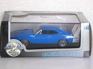 UH■DODGE CHARGER DAYTONA 1970 ■ダッジ・チャージャー・デイトナ ブルーＸホワイト■1/43 未展示品