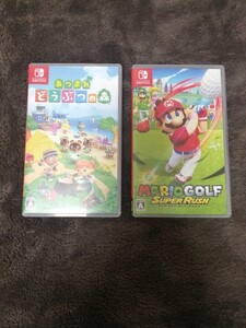 Nintendo Switch あつまれどうぶつの森 マリオゴルフスーパーラッシュ ソフト 計2本