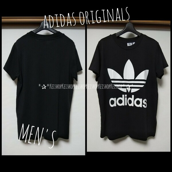 adidas originals プリントビックロゴ Tシャツ 黒