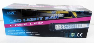 ☆未使用品!LED LIGHT BAR/LED ライト バー 54W 6000K【MSM-932】☆