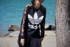 STELLA McCARTNEY×adidas* новый товар *Y94,600*re- стрейнер чёрный S/ Stella McCartney * Adidas * лес Izumi * flat ...