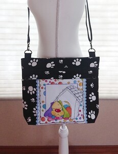 ロラライハリス/サコッシュ/ショルダーバッグ/ポケットいっぱい/ハンドメイド