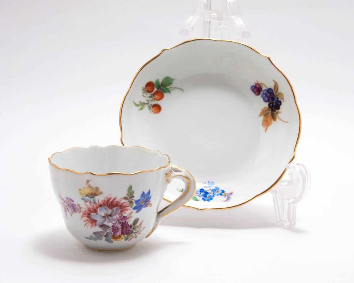 Meissen】希少 古マイセン 恋人文 シュガー ボウル ボンボニエール ...