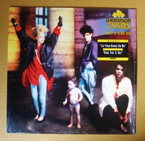 THOMPSON TWINS「HERE’S TO FUTURE DAYS」米ORIG [半透明盤] ステッカー有シュリンク美品