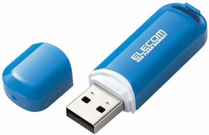 新品 送料無 セキュリティ付 暗号化 情報流出防止 エレコム ELECOM USBメモリ USB2.0対応 16GB ストラップホール付 ブルー MF-HCBU216GBU　