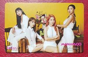 MAMAMOO Decalcomanie HMV クーポンカード 未使用 トレカ 即決 ソラ ムンビョル フィイン ファサ ママム Solar Moonbyul Wheein Hwasa