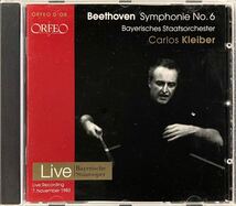 CD/ ベートーヴェン：交響曲第6番「田園」/ C.クライバー&バイエルン放送響 / 1983年ライヴ_画像1