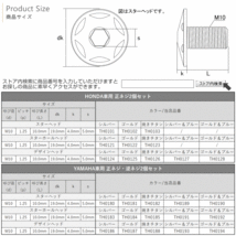 汎用 ミラーホールカバー キャップ デザインヘッド ボルト 正ネジ M10×10mm P1.25 2個セット SUS304 ステンレス製 シルバー TH0124_画像4