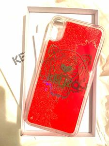 レアKENZO 赤　ラメ　iPhone xs max ケース　キラキラ iPhone