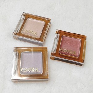 エクセル イルミクチュールシャドウ IC 02ハレーション 03プラネタリウム 04ラムレーズン アイシャドウ 3点セット