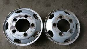 ② Canter 16-5.5J wheel 2 pcs set Z 220318 same day shipping possible Yahoo! Yahoo auc 47×47×40 32kg Mitsubishi 