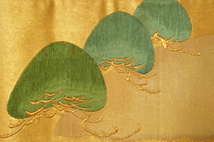 特選『紫紘』本金箔錦手織り蔦の細道山路松紋袋帯E12115_画像5