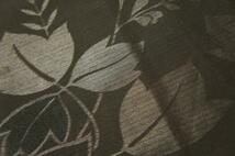 正絹絽黒喪服用葉模様仕立て上り未着用N5717_画像5