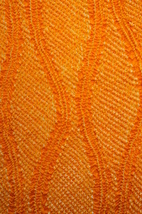 正絹橙色本紋地紋絞り立枠模様帯揚げ[E12336]_画像3