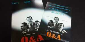 【送料込】『Q&A』平成2年映画パンフレット チラシ(フライヤー)1枚おまけ ニック・ノルティ ティモシー・ハットン SY松竹京映