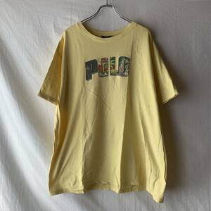 80s 90s USA производства POLO SPORT RALPH LAUREN Ralph Lauren Polo спорт America производства Logo футболка Vintage желтый желтый цвет XL Hawaiian 