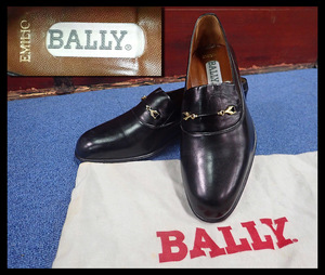 [ море .]BALLY/ Bally EMILIO бизнес обувь подошва кожа черный SIZE 7 1/2