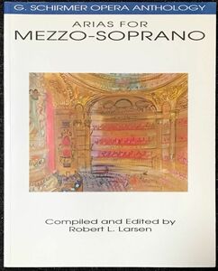 メゾソプラノのアリア arias for mezzo soprano 輸入楽譜/洋書/声楽/歌曲/女声/アンソロジー/schirmer/シャーマー