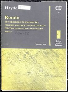 ハイドン ロンド haydn rondo 輸入楽譜/洋書/ヴァイオリン/ヴァイオリンチェロ/弦楽器