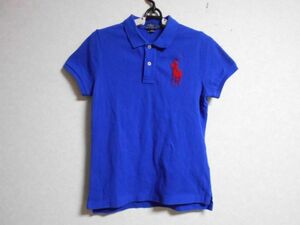  beautiful goods * Ralph Lauren * polo-shirt with short sleeves * blue *sizeM(165/92A)