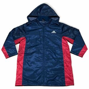 adidas アディダス メンズ？レディース？ ベンチコート ロングコート ジャージ コート スポーツ ボア 古着 アウター 中古品 管理A215Y