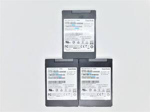 ■送料無料■【3個セット・SSD128GB】SanDisk サンディスク(管:CW3-SD-3S1)2.5インチ SD8SB8U-128G-1001 6Gb/s フォーマット済み