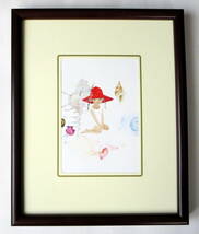 『貝殻と赤い帽子の少女』いわさきちひろ・ポストカード（複製印刷）_画像4