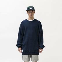 【国内正規L】22SS Wtaps AII 02 / SWEATER / COTTON INDIGO L ダブルタップス セーター_画像3