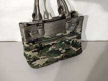 BAG-003　 中古★STYLE CODE レザー　2WAY　ハンドバッグ スタイル コーデ USED 迷彩 0322-005_画像2