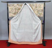 【桜庭呉服店】 着物 小紋 源氏物語 人物文様 風景 おしゃれ 身丈161cm 裄丈66cm_画像6