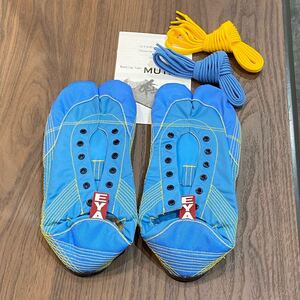 【無敵】伝統職人の匠技が創り出すランニング足袋 ブルー 25.0cm 箱なし