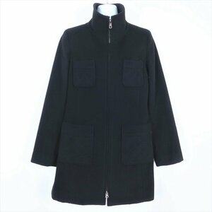 [ beautiful goods ]VICKY Vicky * clean eyes casual Zip up coat *4.. pocket . pretty black series size 1 *W9194