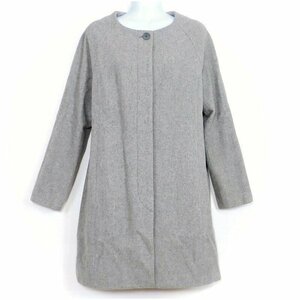 Banner Barrett Banner Barrett * coat long sleeve no color size 38 wool 100% bright gray series *W209