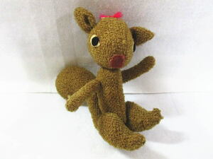 [ Showa Retro squirrel soft toy ] squirrel / details unknown / ornament 